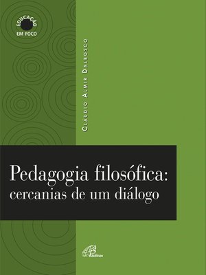 cover image of Pedagogia filosófica